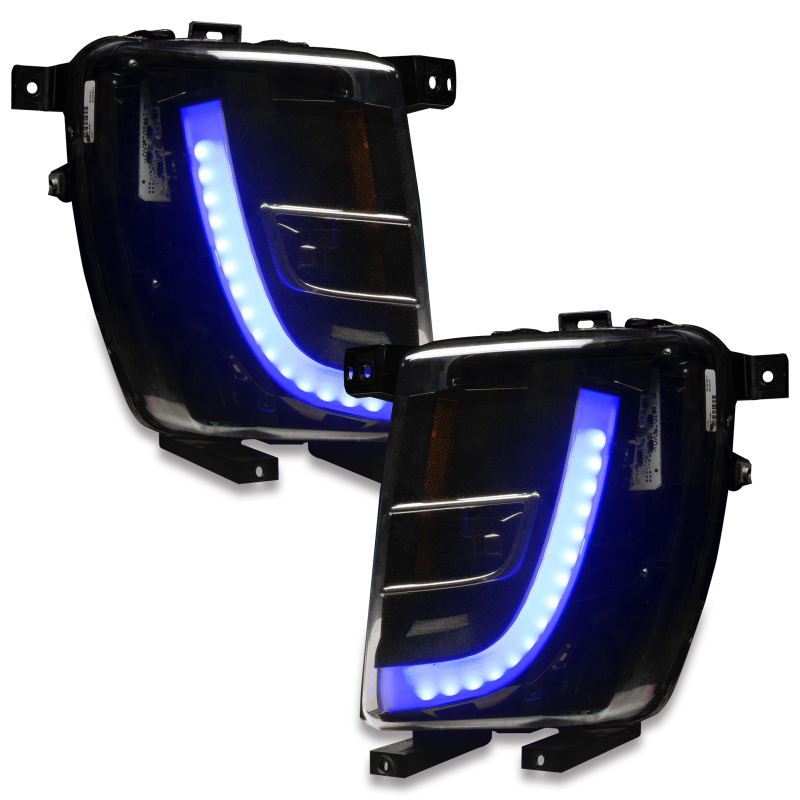 Tesla Model X Headlight & Fog Light DRL Upgrade Kit - ORACLE Lighting - Dynamic ColorSHIFT - Dynamic ColorSHIFT - `16-`21